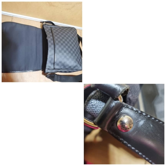 Authentic LOUIS VUITTON Damier Graphite Daniel MM Messenger Bag - Picture 11 of 12